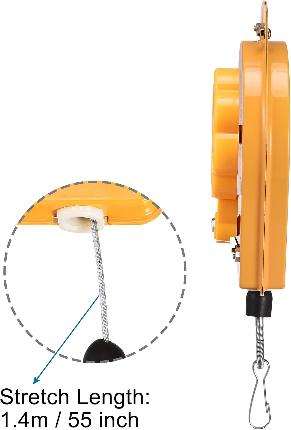 MECCANIXITY Retractable Spring Balancer Tool Holder Hanging Equipment 3.3-6.6lbs (1.5-3kg) for Assembly-line with Fitting Accessory