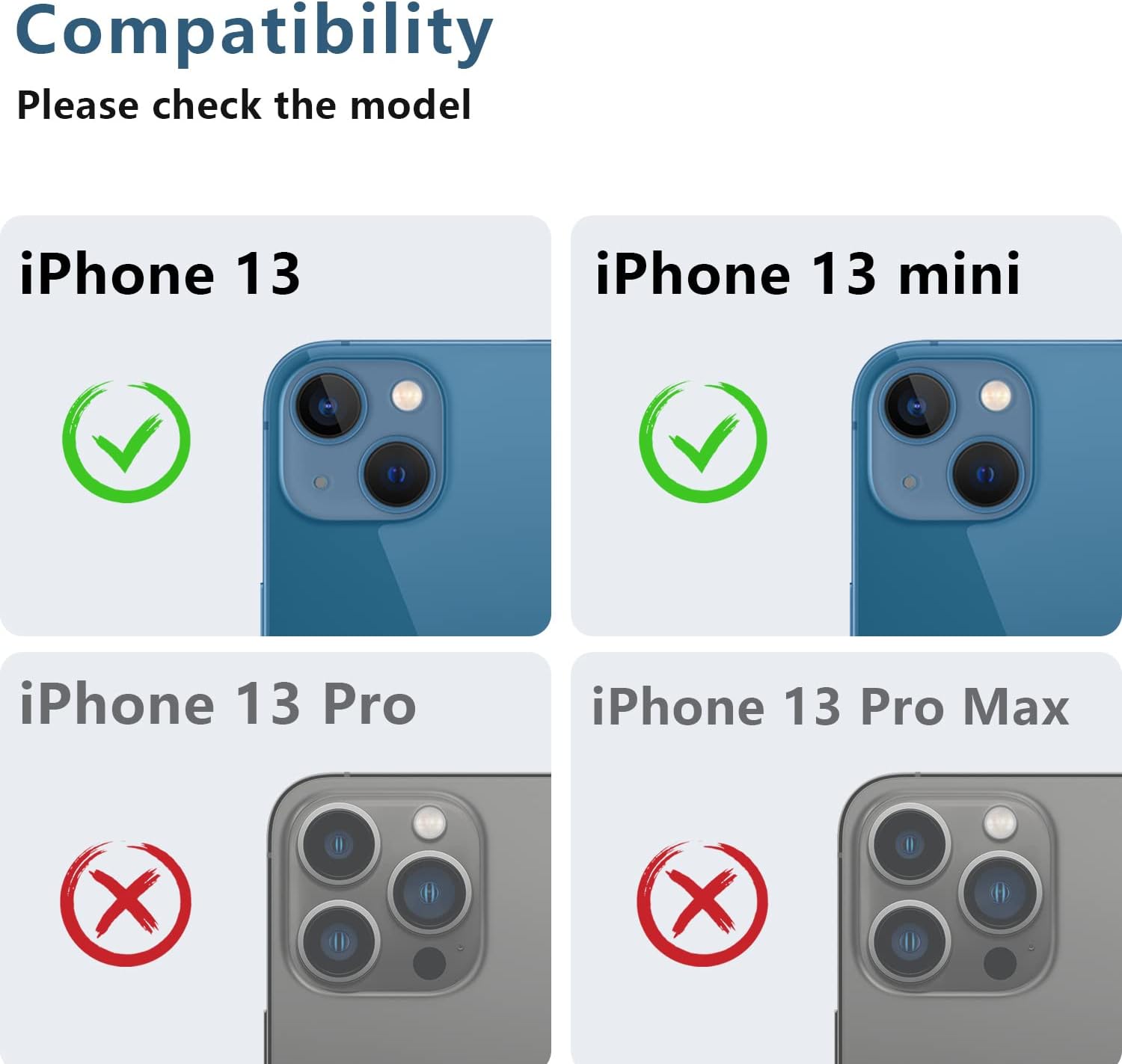 AFARER [2 Pack for iPhone 13 /for iPhone 13 Mini Camera Lens Protector,Ultra HD Metal Tempered Glass,Easy to Install Anti-Scratch Protector image 2