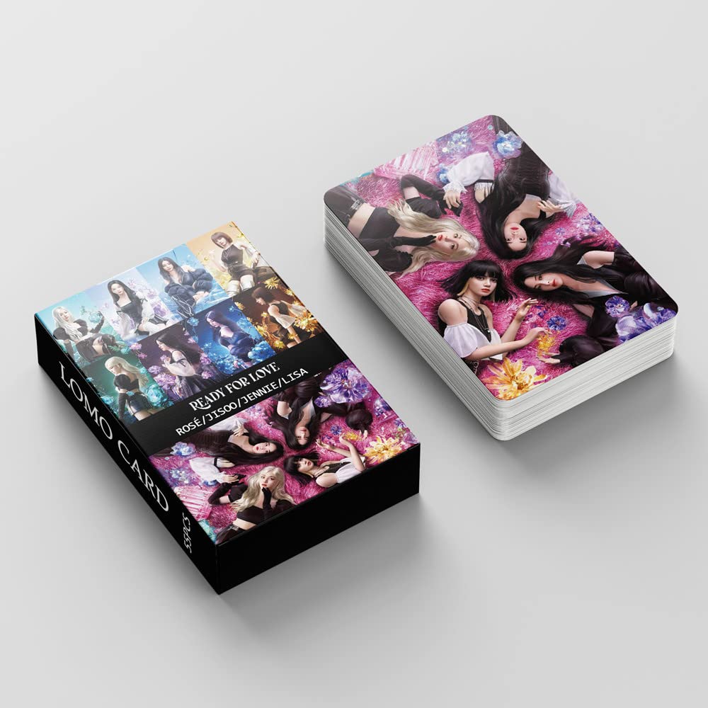 Blackpink Kpop Lot De 54 Cartes Loo Blackpink The Albu Noir Rose