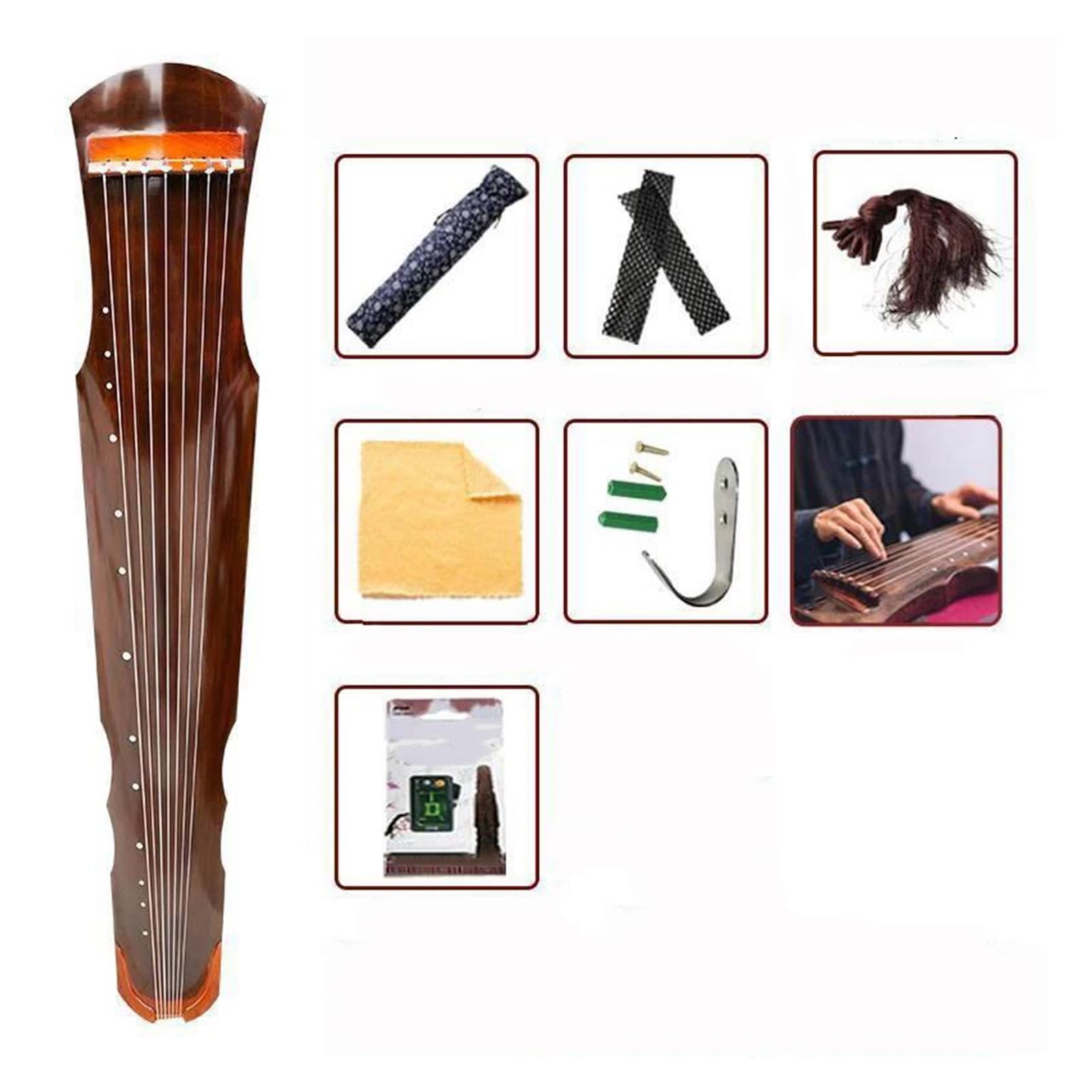 Profesjonalny Instrument Strunowy Guqin Profesjonalny Instrument Strunowy 7 O Długości 123 Cm Wykonany Ręcznie Z Drewna Paulownia