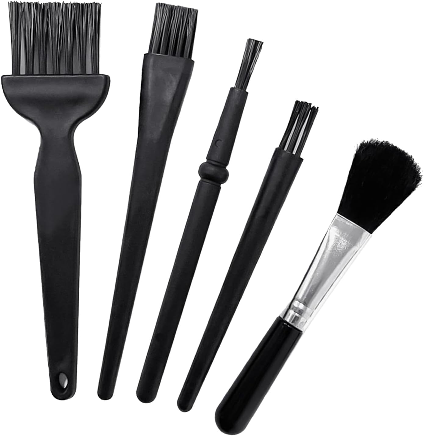 5 Pcs Keyboard Cleaning Kit, Anti Static Brush, Mini Keyboard Cleaning Brushes Kit, PP Handle Nylon Anti Static Electronic Dust Cleaning Brush for Computer Keyboard Motherboard Camera Small Space