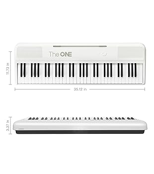 The ONE Smart Piano Light（ホワイト／61鍵） Amazon.com: The ONE Smart Keyboard COLOR 61 Lighted Keys