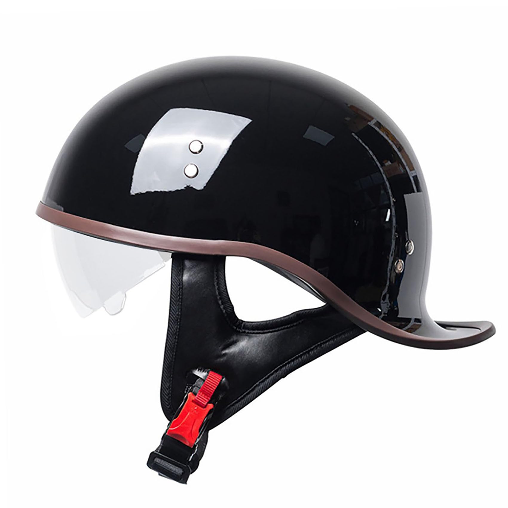 Amazon | 半帽ヘルメット ダックテールヘルメット ハーフヘルメット 