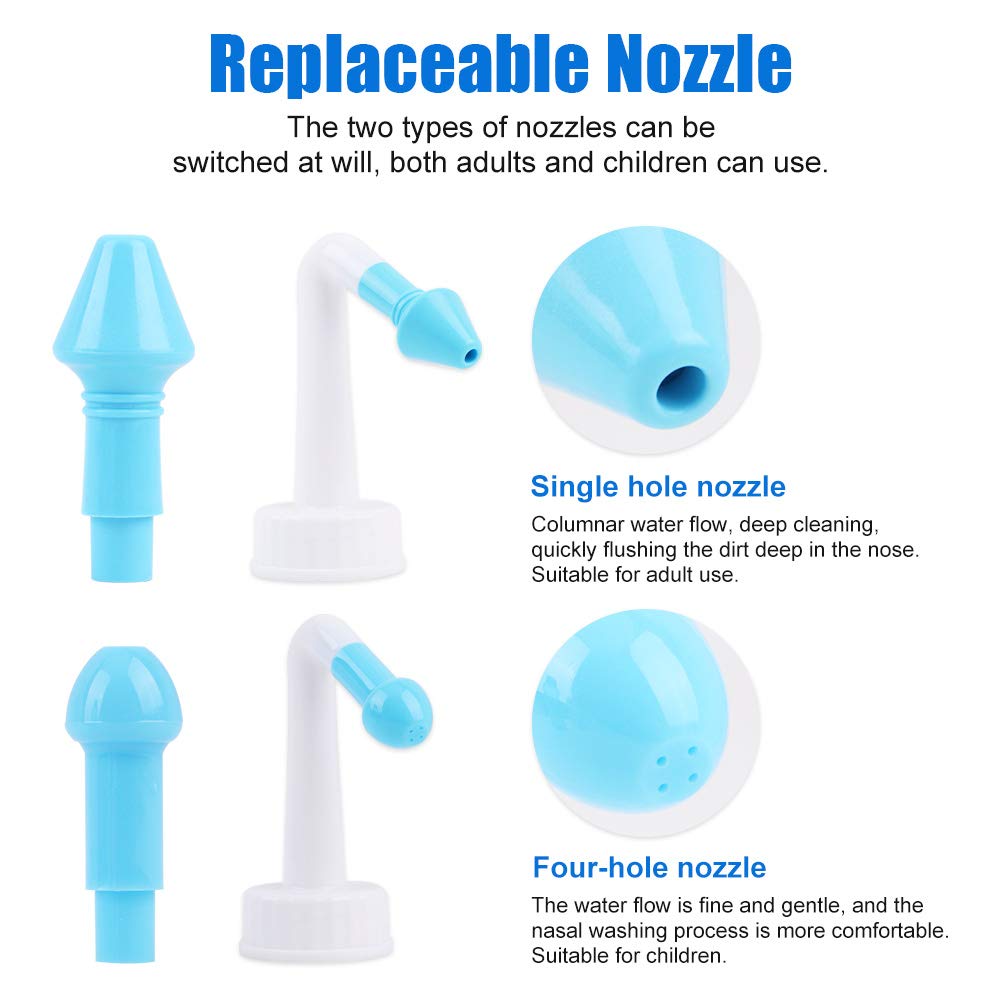 1 Set 300ml Irrigatore nasale NASSALE RISCULTO NASSALE Bottiglia NASSALE Lavaggio Lavaggio nasale Protezione del Naso Evitare la rinite allergica Adulti Bambini Neti Pot