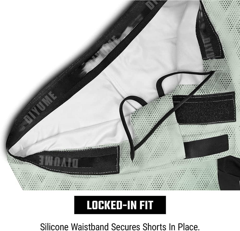 Men's Anime KO Graphic Mid-Thigh Fight Short High Durability for Combat