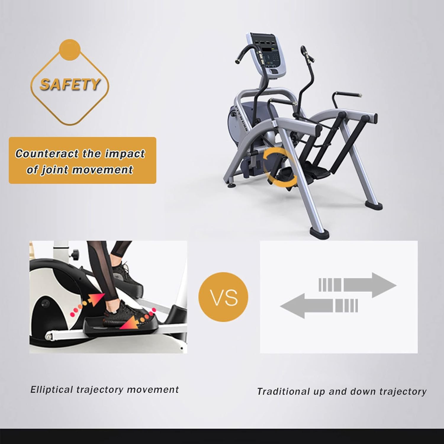 Elliptical Machine Ski Machine Clim Machine Three-in-One Complementary Training Device Aerobic Fitness Equipment