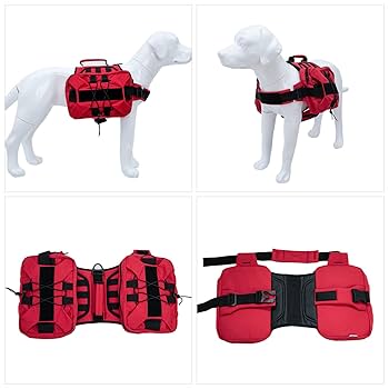 Large Dog Backpack, Outdoor Hound Saddle Bag Dog Pack With Side Pockets For Small Medium Large