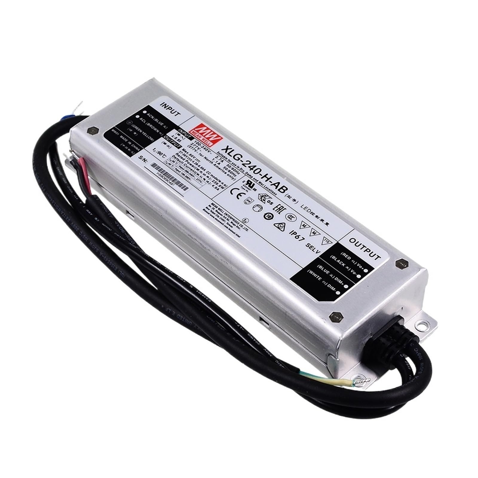 FCARUMIQP XLG-240-H-AB 240W 27-56V 4900mA CC Mode 3 in 1 Dimming LED Driver Dimmable Power Supply Io Adjustable