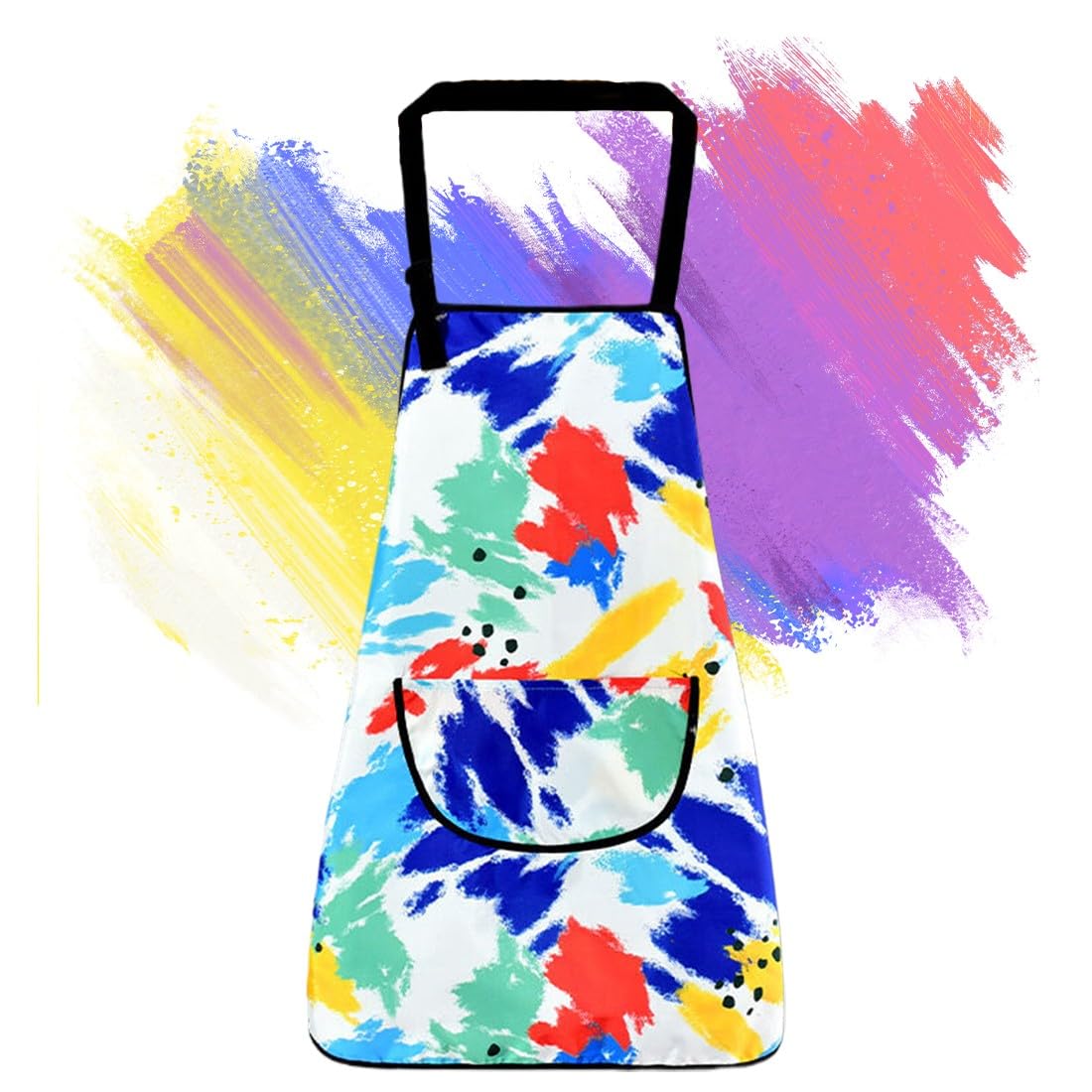 WKRTDY Delantales Niños 5 a 11 Años 1pcs Delantal Infantil Pintura Delantal Cocina Niña Niño Impermeable Ajustable Delantales para Niños con Bolsillos para Cocina Hornear Artesanía Pintura