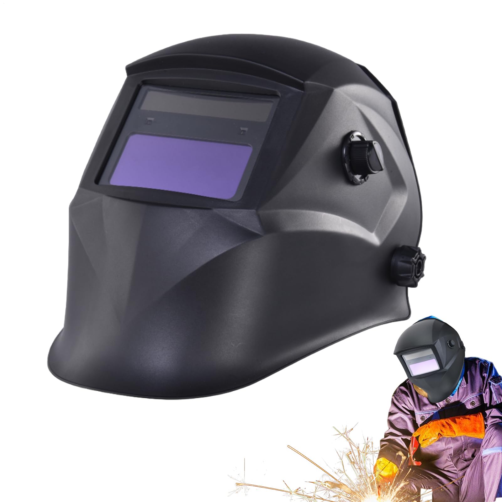 Maschera di saldatura per donne | Schermo auto-oscurante a energia solare - Protezione della testa estesa per saldatura | per uomini donne fabbricazione riparazione auto attività quotidiane