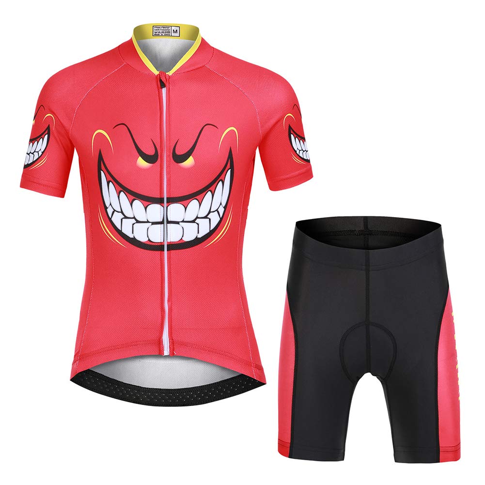 Enfant Maillot de Cyclisme Manches Courtes Dessiné Cuissard Combinaison Unisex Garçon Fille