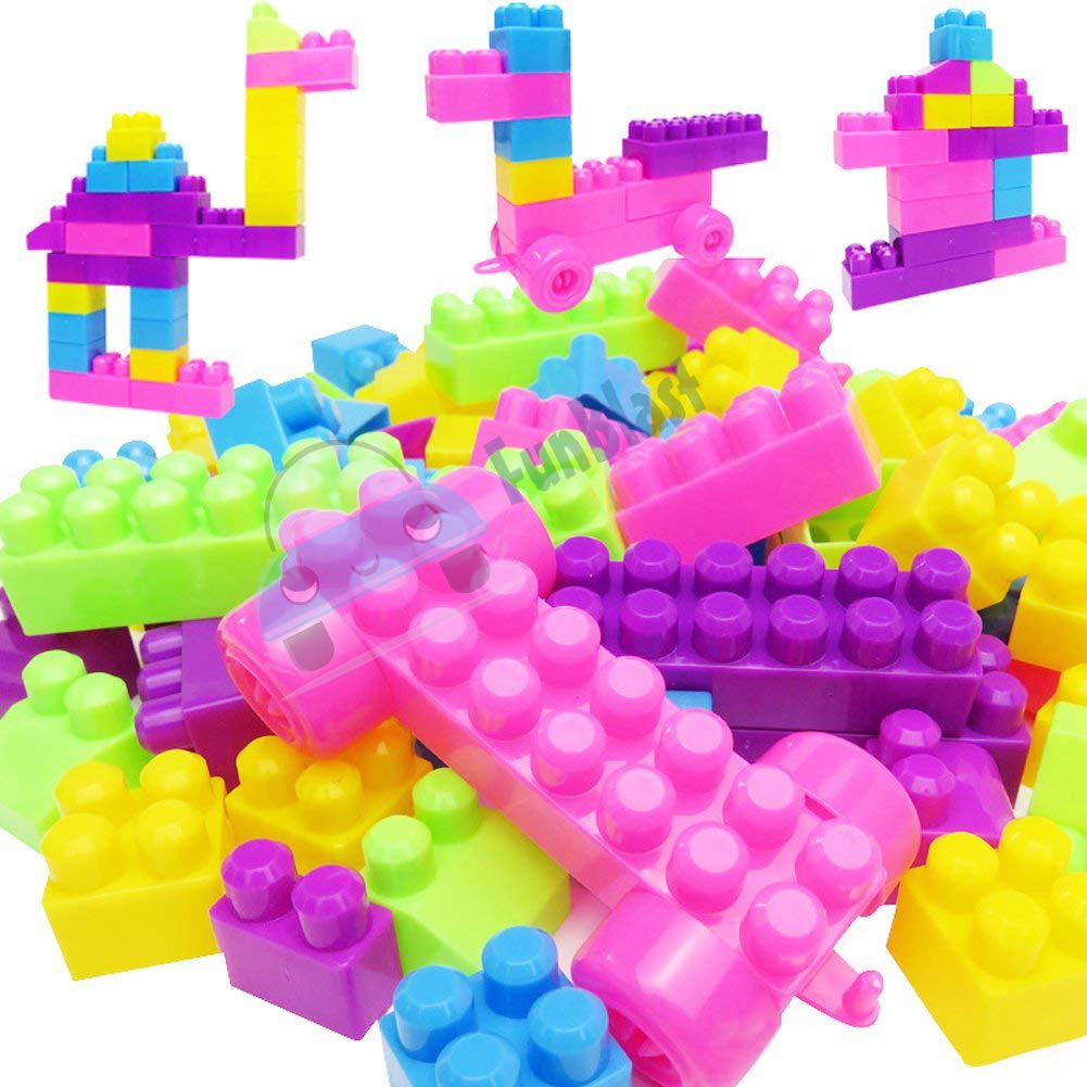 FunBlast Building Blocks for Kids with Wheel, Bag Packing, Best Gift Toy (Multicolor) (B07R94V784) Amazon Price History, Amazon Price Tracker