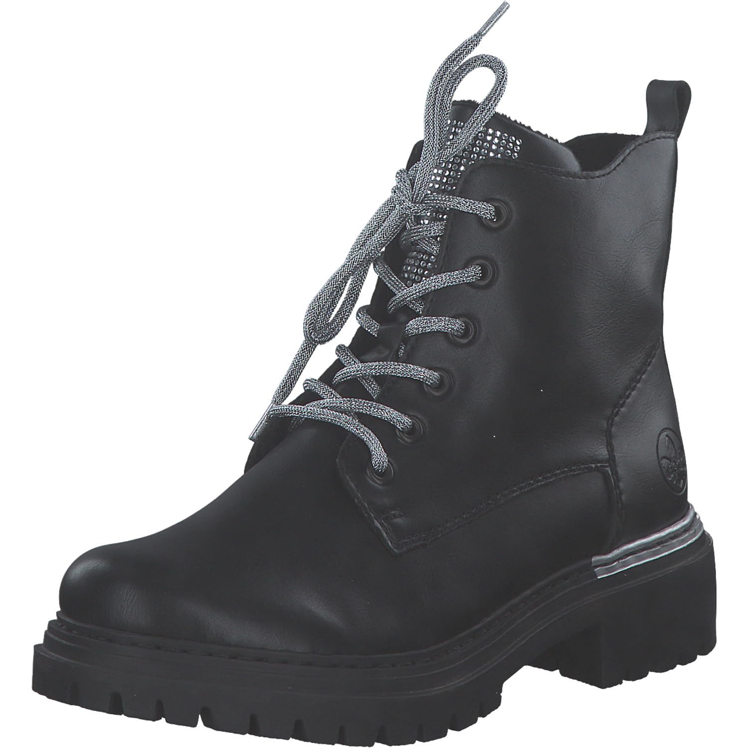 Rieker 72620-00 Schnürstiefel Synthetik Damen in schwarz