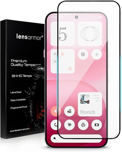Lensarmor Compatible with Nothing Phone 4a Pro Screen Protector (1 Pack) – Premium 9H Tempered Glass, Ultra-Clear HD, Scra...