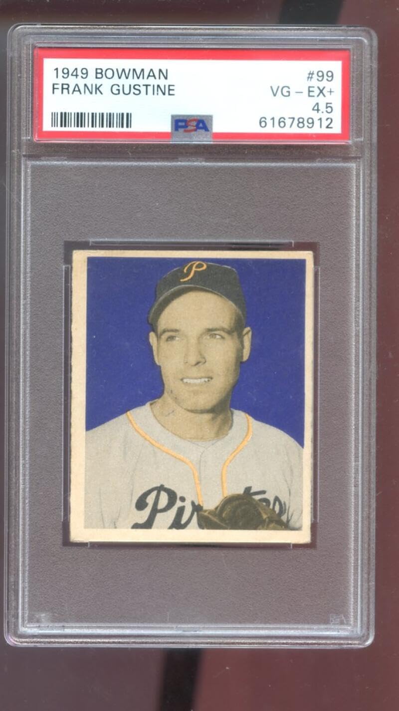 1949 Bowman #99 Frank Gustine PSA 4.5 Graded Baseball Card MLB Chicago Cubs