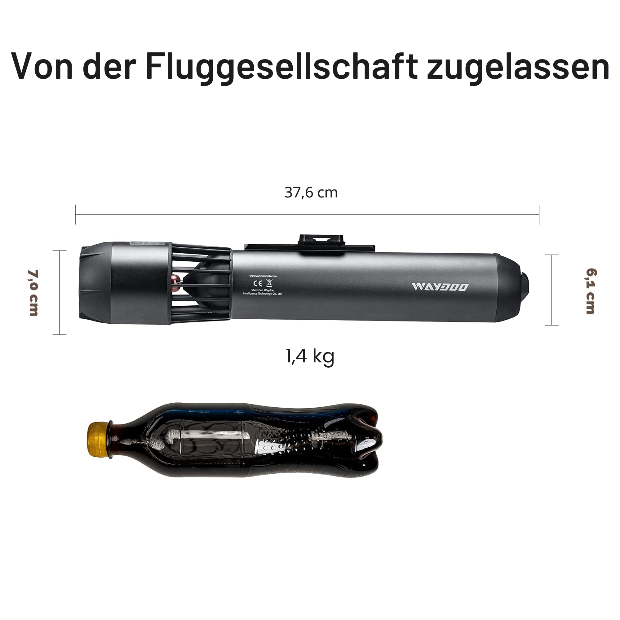 Waydoo Subnado Unterwasser-Scooter Haupteinheit, Grau