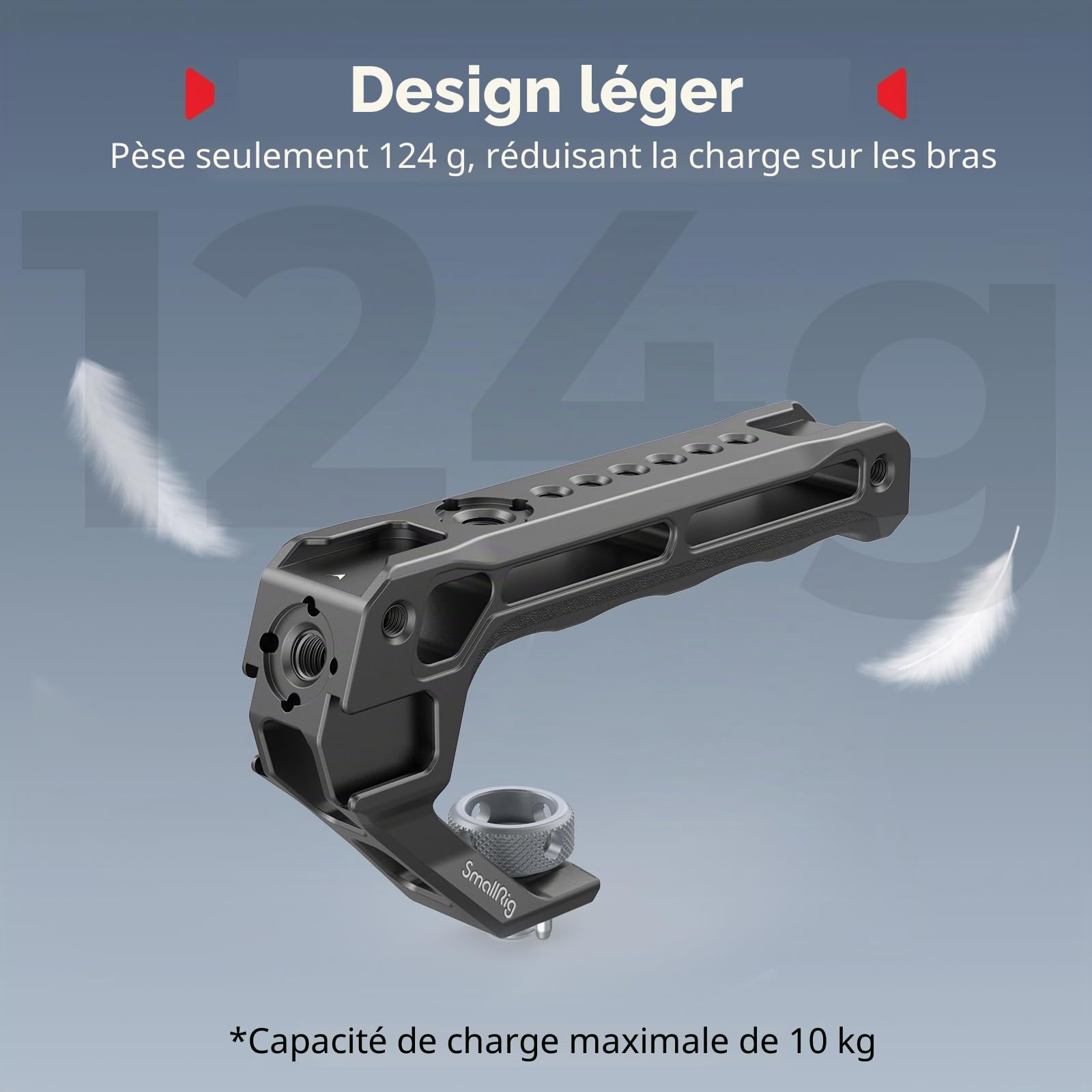 SMALLRIG Cage R50 V pour Canon R50V, Cage Complète avec Poignée en Silicone, Poignée Supérieure pour Arri, Serre-Câble pour HDMI, Griffe Porte-Accessoires Intégrée, Plaque QR pour Arca - 5766