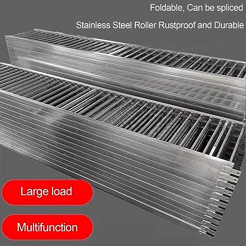 Sistema di trasportatore a rulli non alimentato con rulli in acciaio zincato da 2,5 cm per una consegna e uno scarico efficienti in magazzino - Linea puleggia Silver h