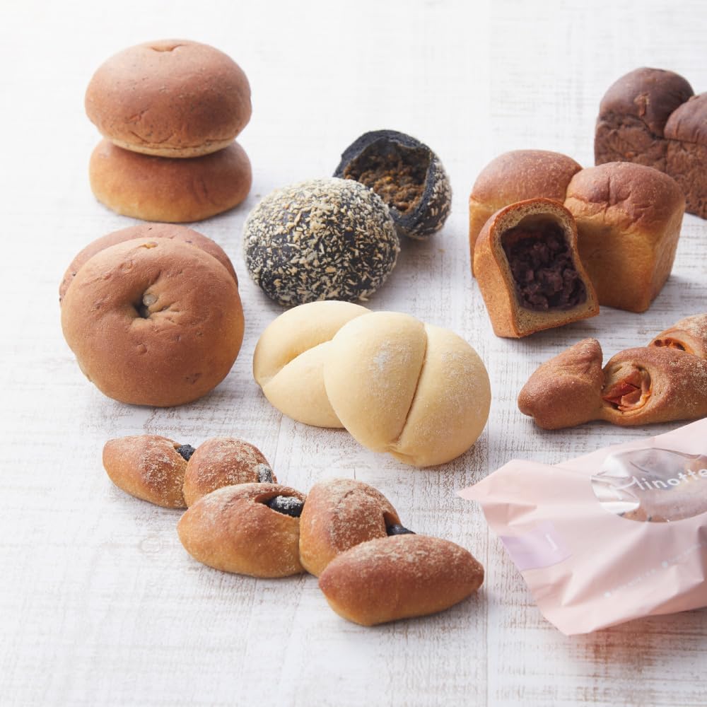 全部ブレッドセット [ひよこ豆6個 / ブレッド 塩・くるみ・ごま・紅茶/あんぱん/チョコ/トマトエピ/黒いカレーパン/黒豆エピ 各