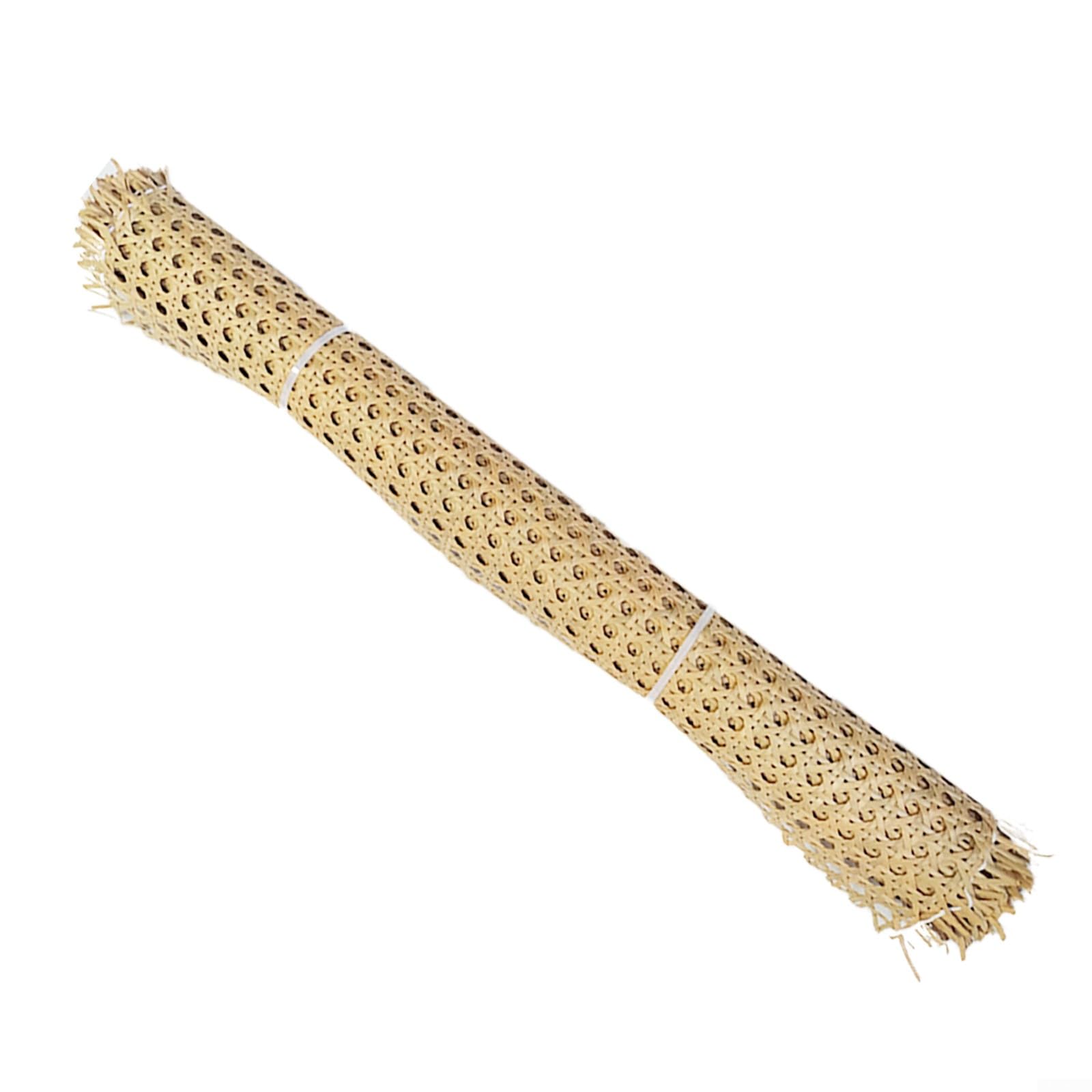 Rotolo di fettuccia di vimini in rattan, rotolo di rete in rattan, materiale per fustigazione per sedie, kit di opzioni multiforme, per progetti fai da te, decorazioni per la casa (C)