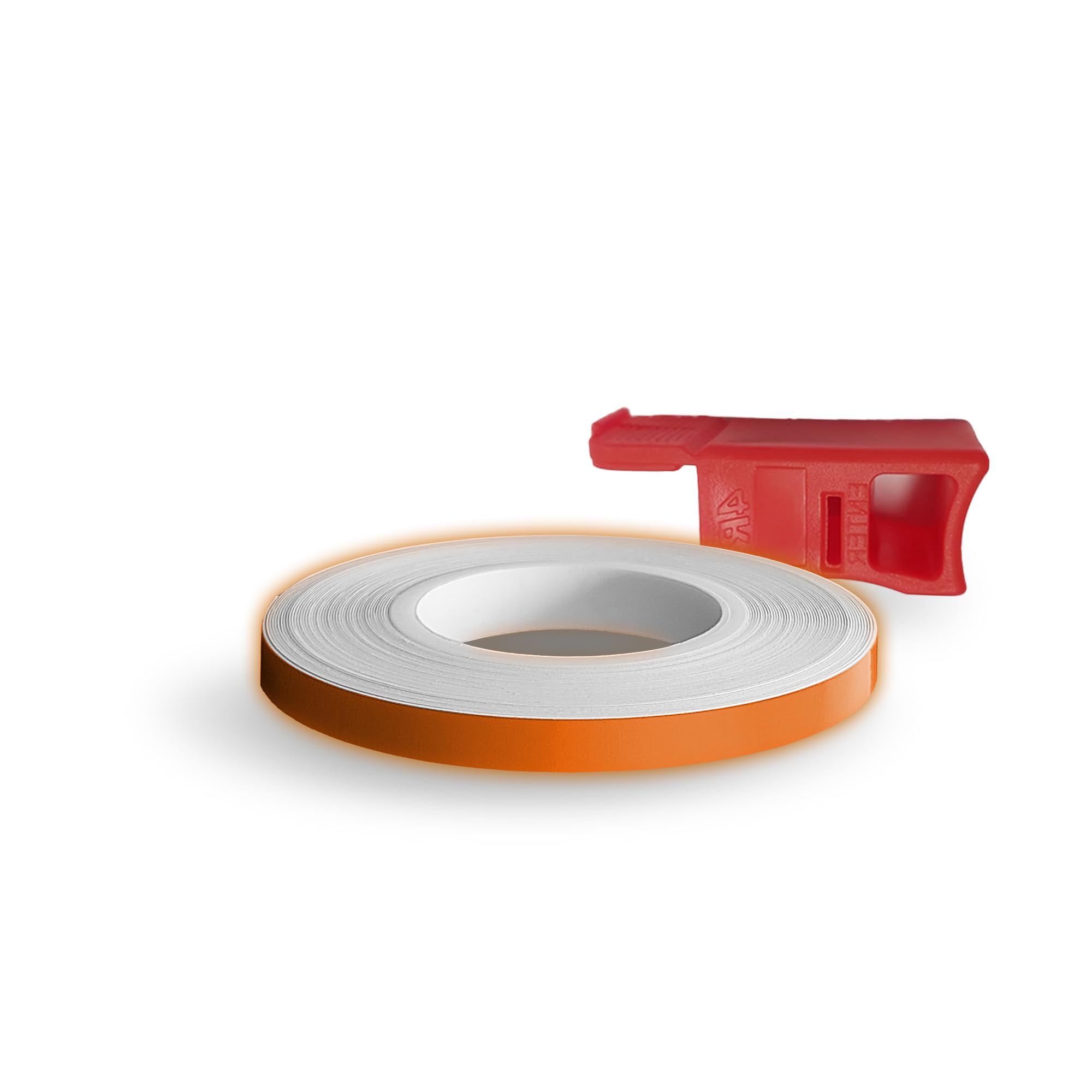 Refractive Wheel Stripes with Applicator Tool, Orange, 5 Mm x 6 Mt