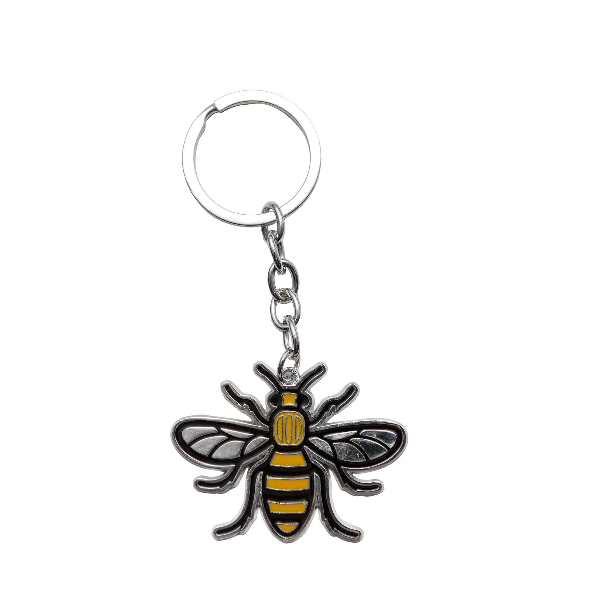 Eurostick Manchester Big City Bee Keyring Keychain Skyline Bagcharm (Manchester Bee Keyring), Manchester Bee Gift, Bumble Bee Gift, Bee Keyring, Manchester Gift, Manchester Keyring