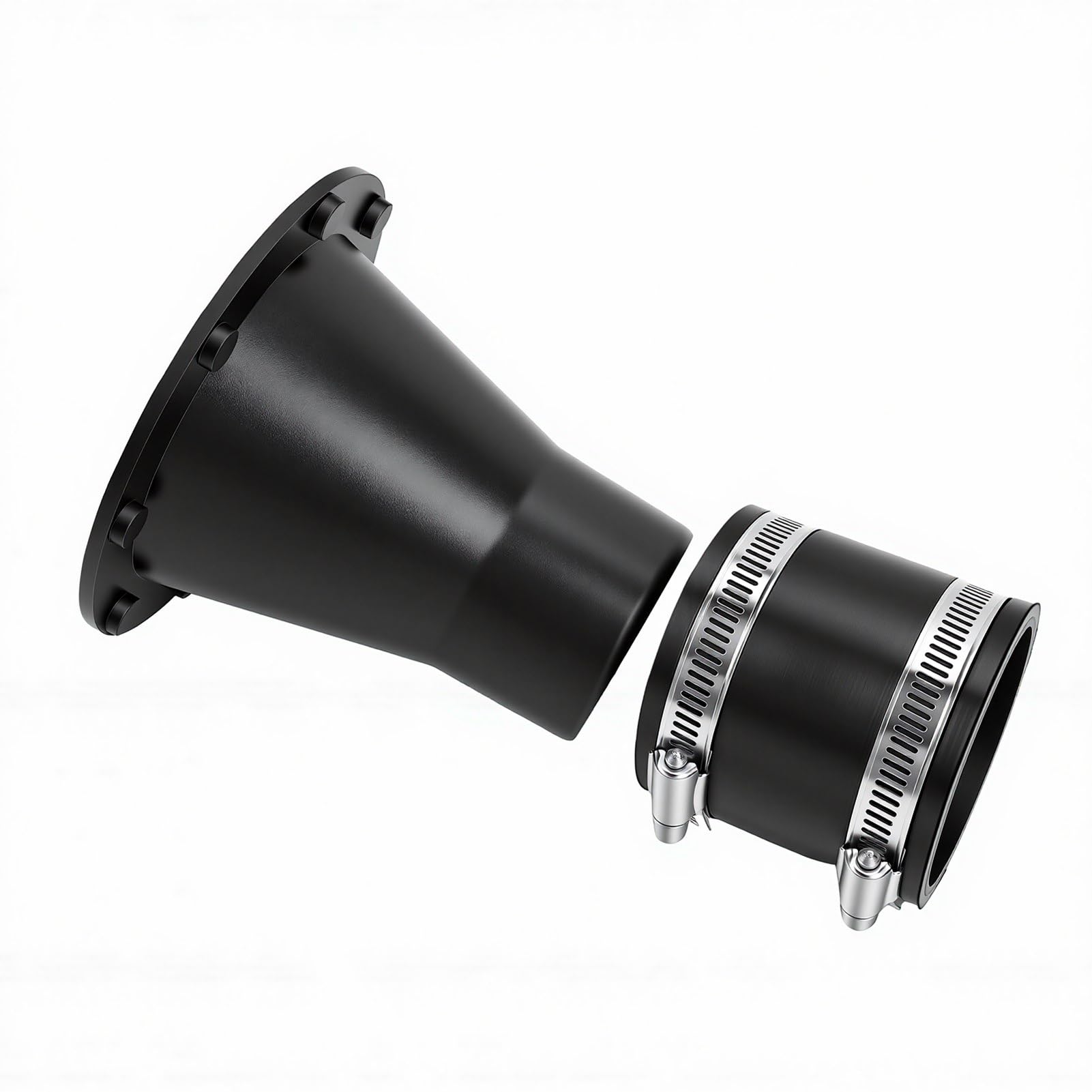 Garosa Conector de Colector de Polvo Magnético de 2,5 Pulgadas Conector de Manguera Acoplador de Manguito de Goma Adaptador de Conexión Rápida de 8 Imanes para de Recolección de Polvo