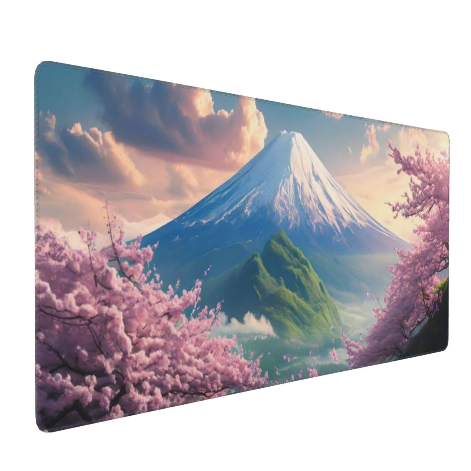 Podkładka pod mysz Mount Fuji XXL 1000 x 500 x 3 mm, akcesoria do gier, zmywalna, antypoślizgowa guma, wysoka precyzja i prędkość, antypoślizgowa powierzchnia, dla gracza R-319