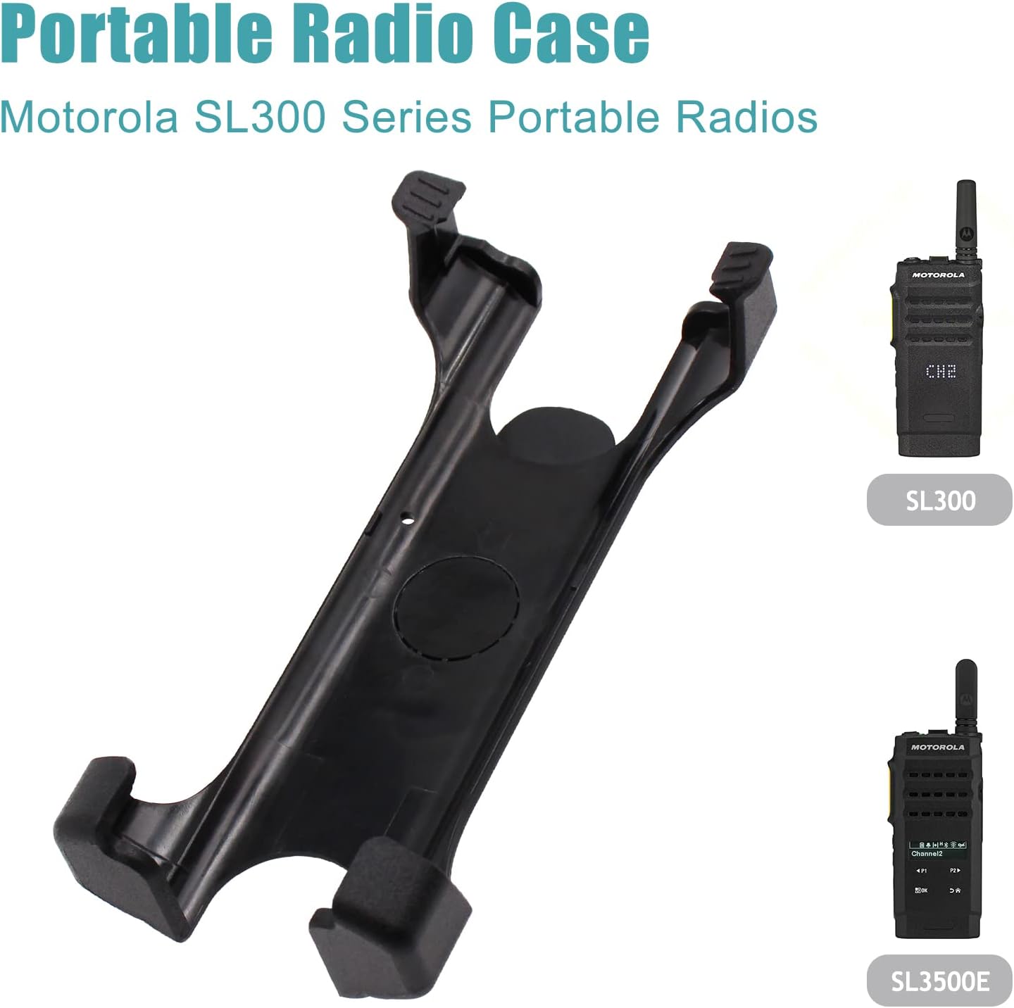 Accessoryway 2pcs Replace PMLN7190A PMLN7190 Carry Holster with Swiver Belt Clip Compatible for Motorola SL300 SL500 SL3500E SL1600 SL1M SL2M Portable Radios