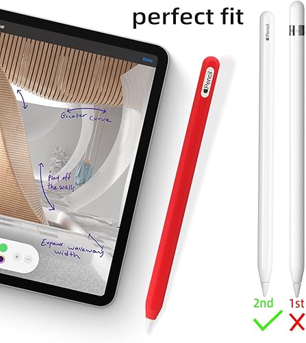 Miniatura 2 de Funda de silicona ultrafina compatible con Apple Pencil de 2 generación, funda protectora de silicona para iPad Pro 11 de 12.9 pulgadas 2018, funda