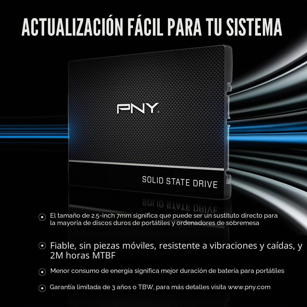 PNY CS900 SSD Interno 1TB Serie 2.5 SATA III