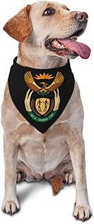 Coat of Arms South Africa Triangle Dog Bandana Scarf Accessories for Pet Bibs