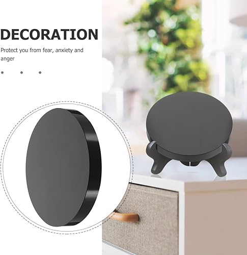 Miniatura 4 de COHEALI Espejo rascador de obsidiana negra, placa redonda, espejo de Feng Shui, decoración de escritorio para el hogar, adivinación, meditación,
