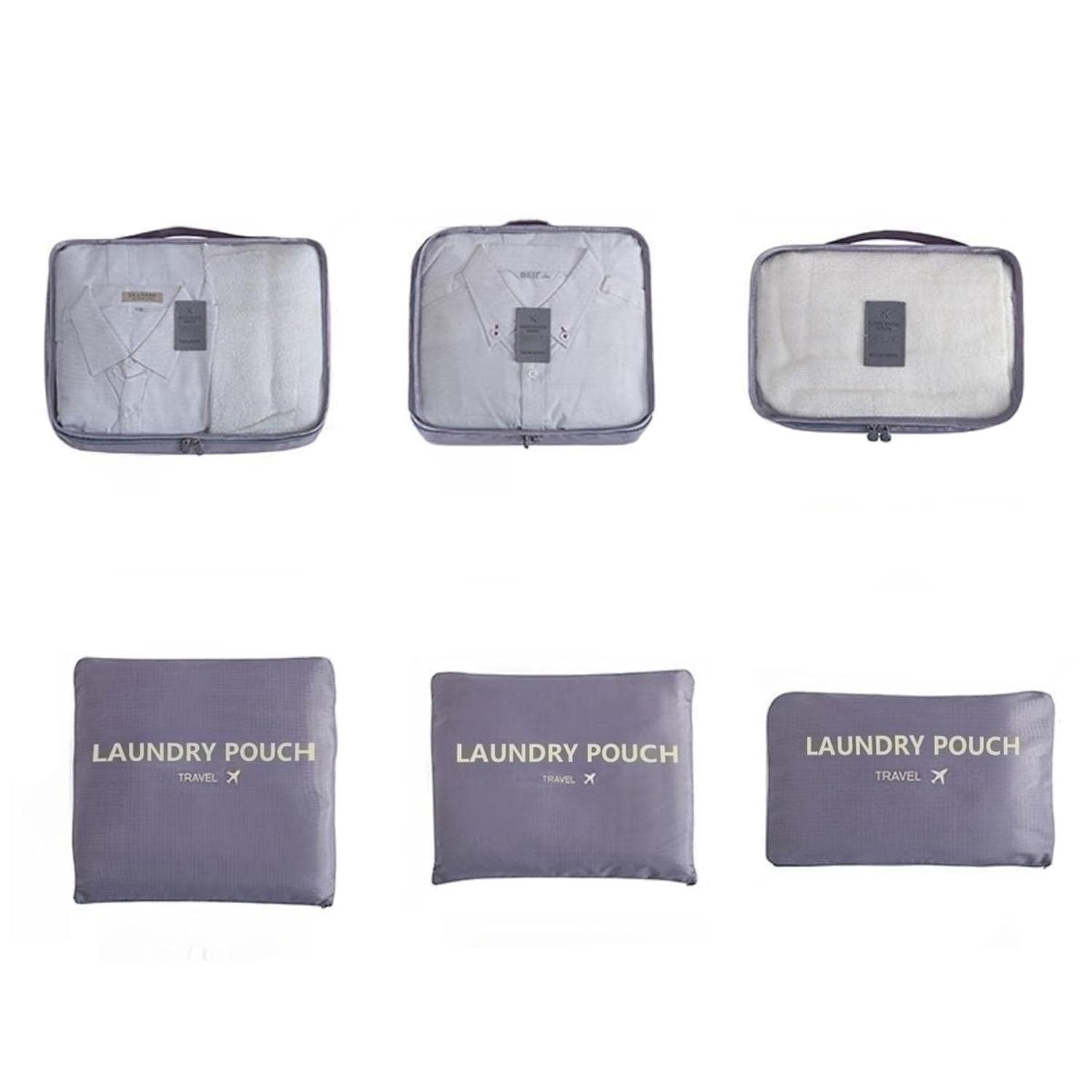 YEDJFFIYO 6PCS Packing Cubes for Suitcases, Packing Cubes, Travel Cubes for Clothes, Shoes, Travel