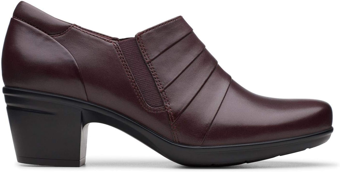 Clarks Women's Emslie Guide Pump 12 Burgundy Leather