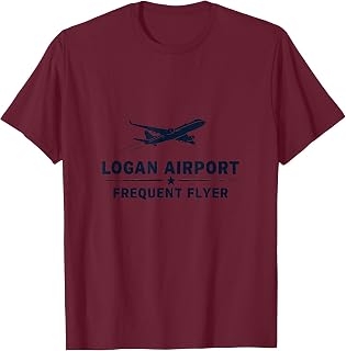 Logan Airport Frequent Flyer Boston Design T-Shirt