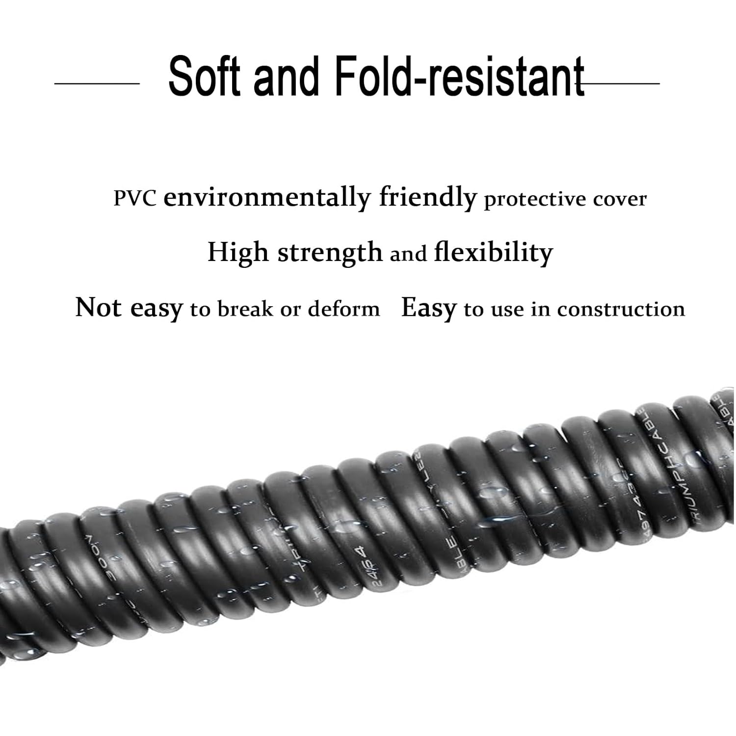 4-Core 0.15mm²–6mm²Flexible Shielded Drag Chain Cable – Oxygen-Free Copper, -40℃ to +105℃,for Industrial Automation & Equipment(30ft,0.2mm2-4c)