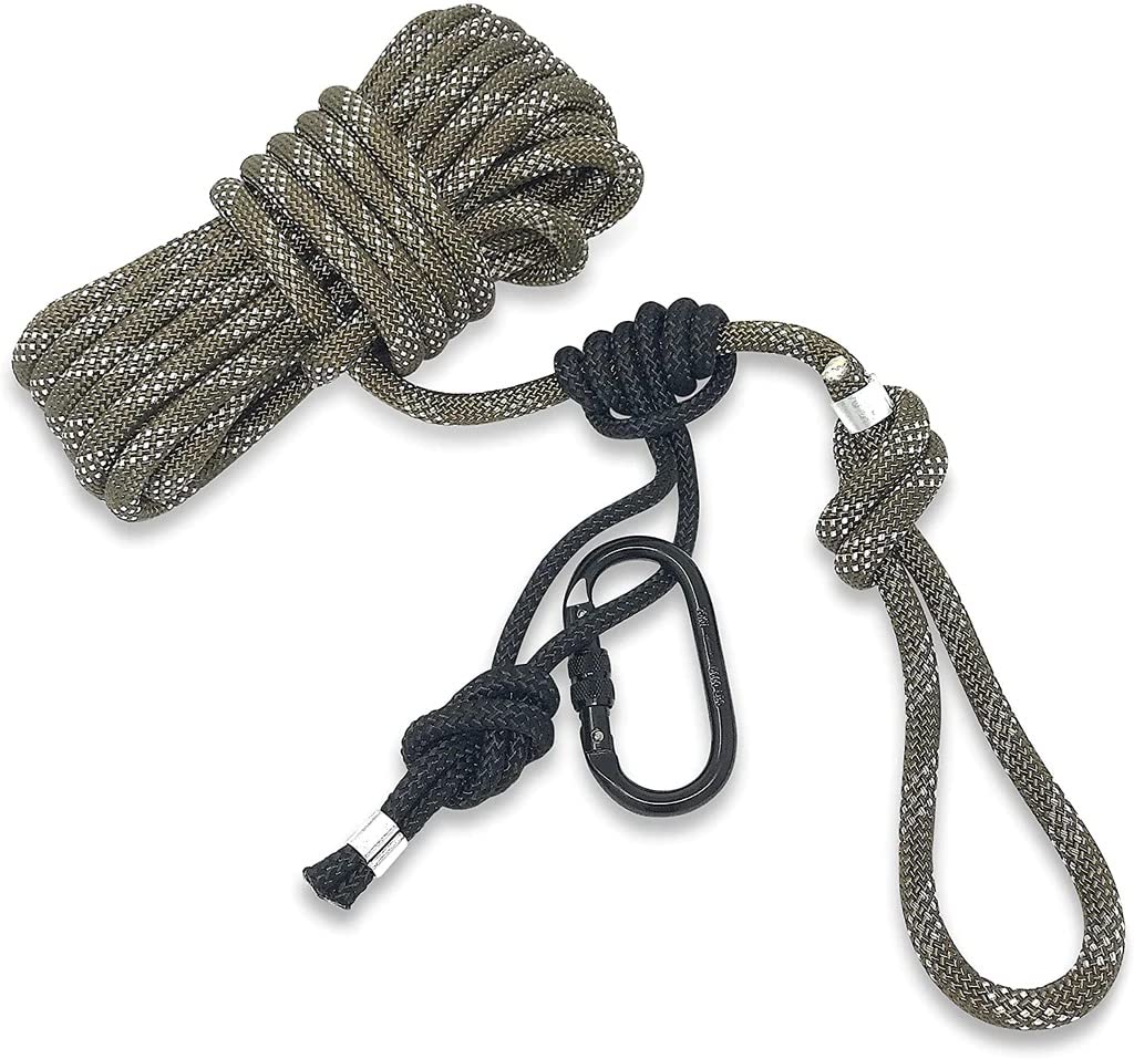 Proven Wild Treestand Safety Rope Lifeline System - 30ft Life Lines for use with Tree Stand Harness. Safety Lifeline Tree Stand Rope. 350 lb Rated Lifeline Rope.