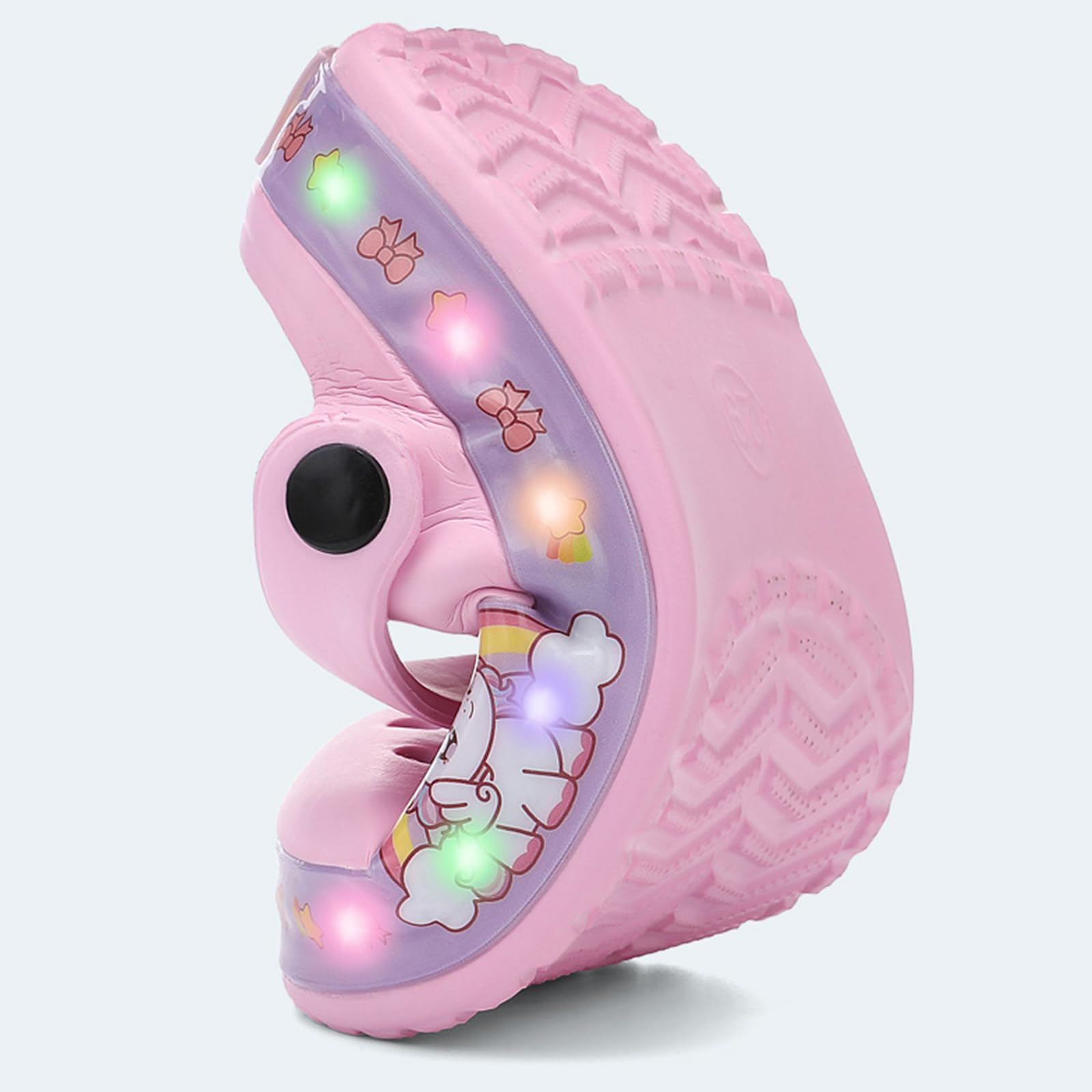 Bambini LED Zoccoli Ragazzi Pantofole Ragazze Carino Scarpe da Giardino Traspirante Leggero Sandali Scarpe da Bagno Antiscivolo EU 24-35