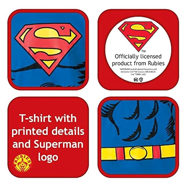 Foto 7 de 8 de Rubies Superman ~ Superman - Camiseta para hombre, talla L
