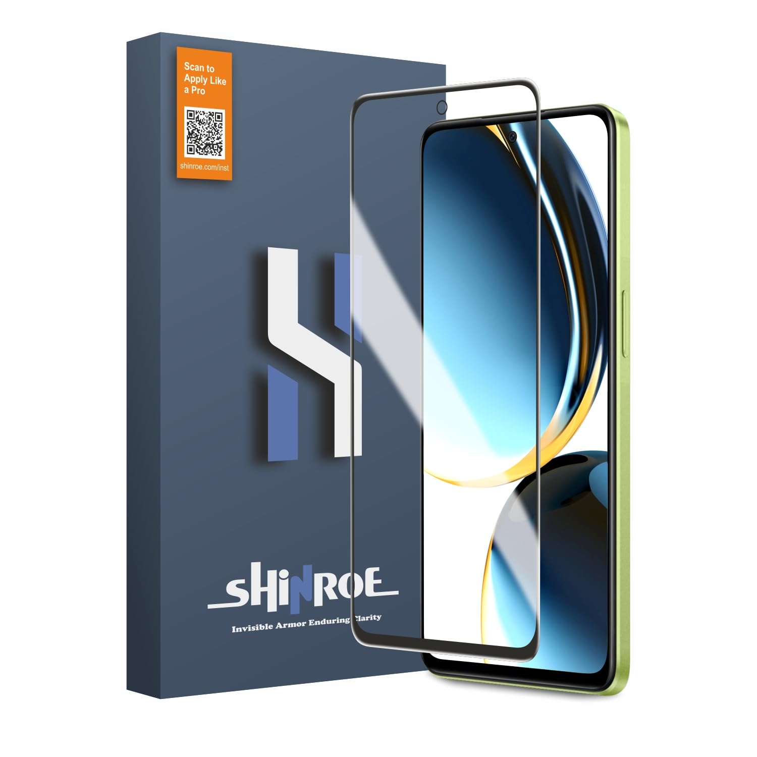 tempered glass for oneplus nord ce 3 lite (6.72 inch) military grade 9h tempered glass, anti-scratch, shatterproof, edge-to-edge full coverage (black)