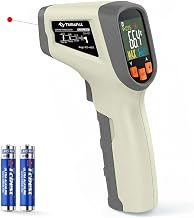 Tilswall Infrared Non-Contact Digital Laser Temperature Gun, -50℃~600℃ (-58℉~1112℉) with Adjustable Emissivity, High/Low Temperature Alarm, for Cooking/Pizza Oven/BBQ, Not for Human-W301