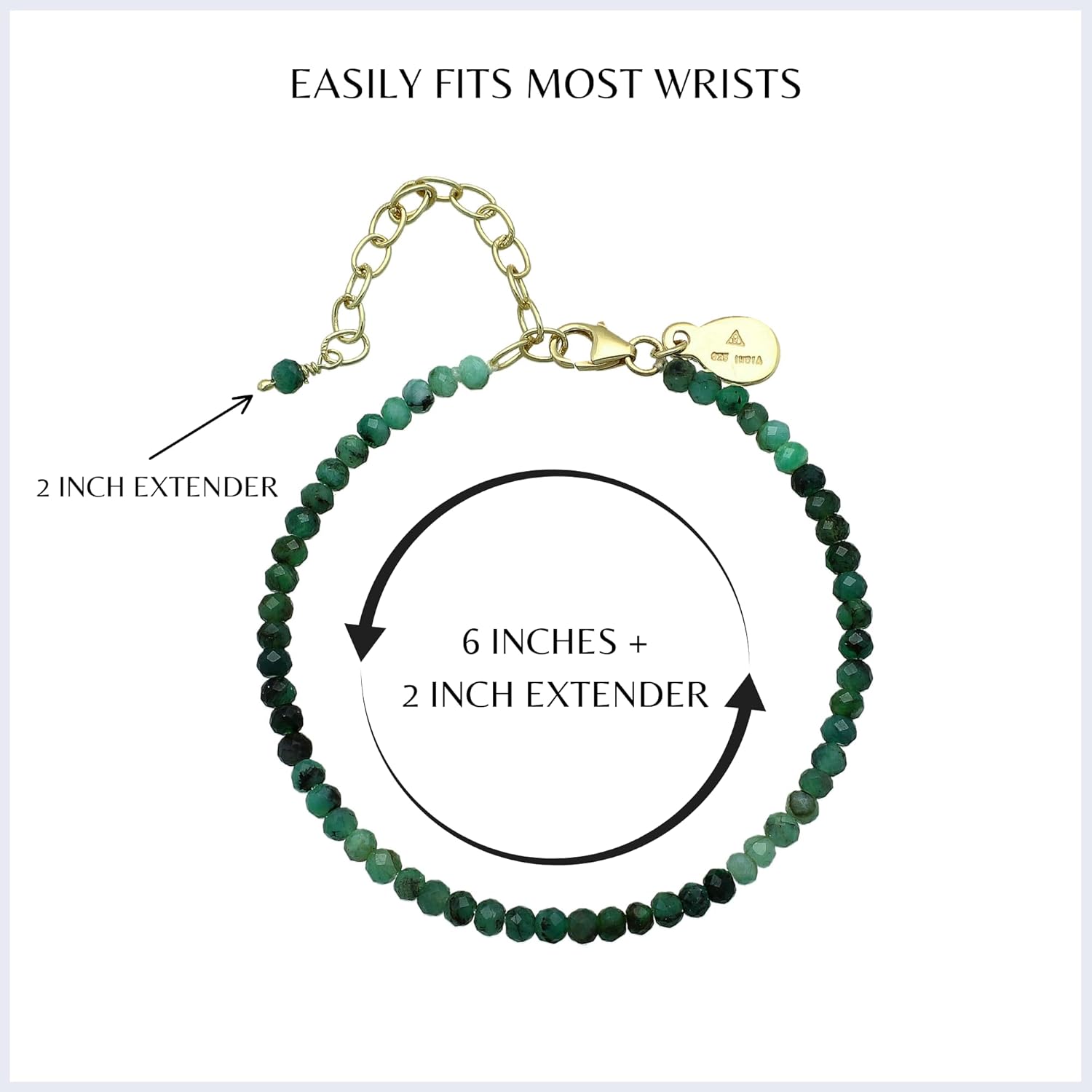 Handmade Crystal Beads Bracelets (Faceted) - Image 4