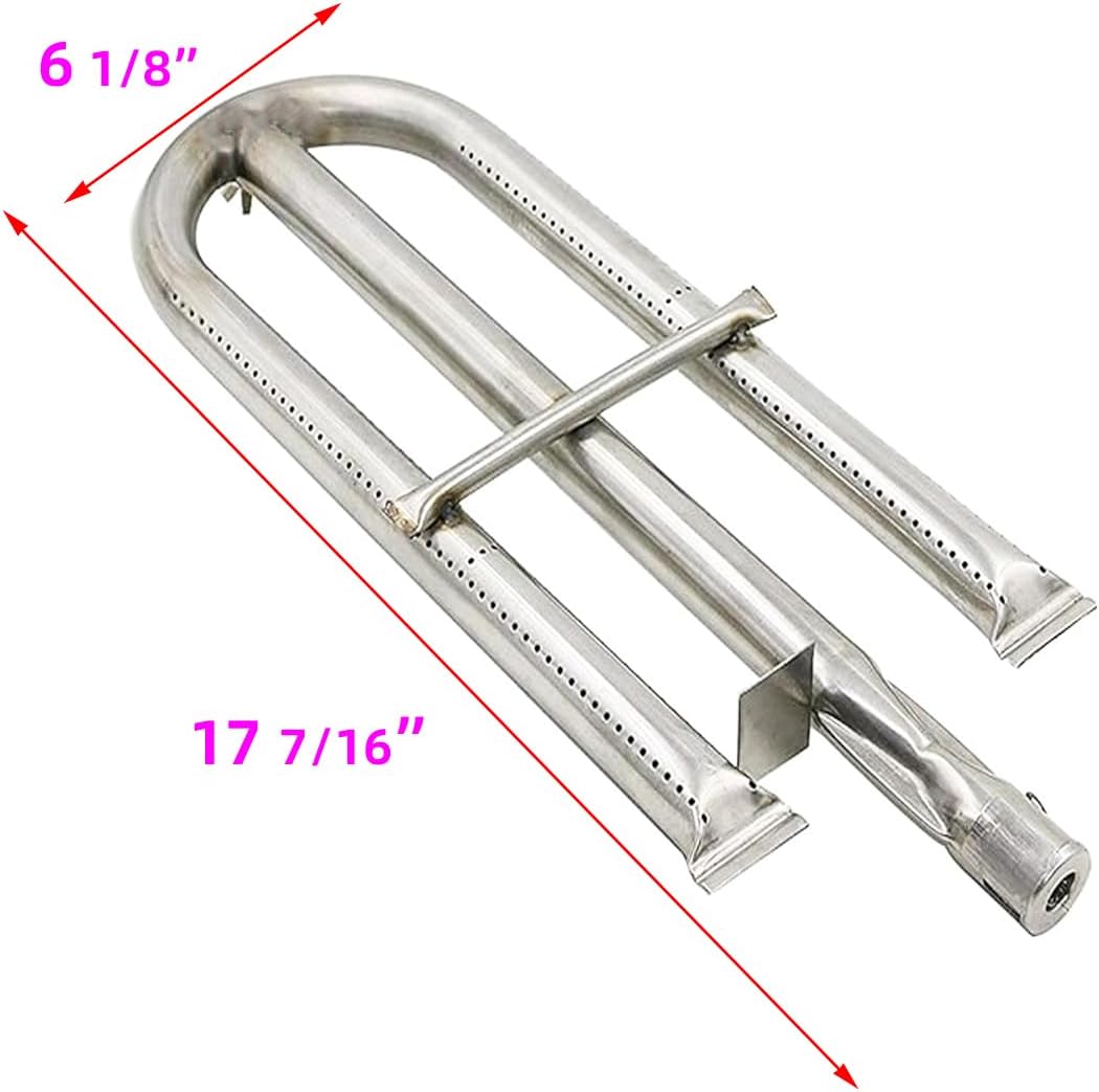 Shengyongh SS90191 Heat platess and 10911 (3-Pack) Replacement Parts for Perfect Flame 3019L, 3019LNG Gas Grill Models Stainless Steel Replacement Grill Parts SS Burner SS Heat Plate Repair Kit