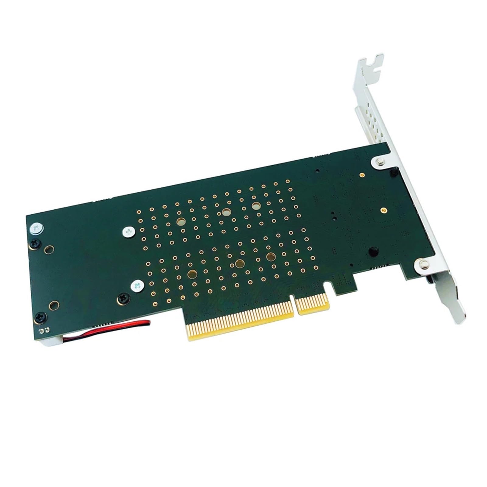 PCIe To M2 Adapter Card PCIe X8 2 Port M2 NVME M Key SSD Converter M.2 PCI Express X8 Adapter VROC Expansion Card Riser