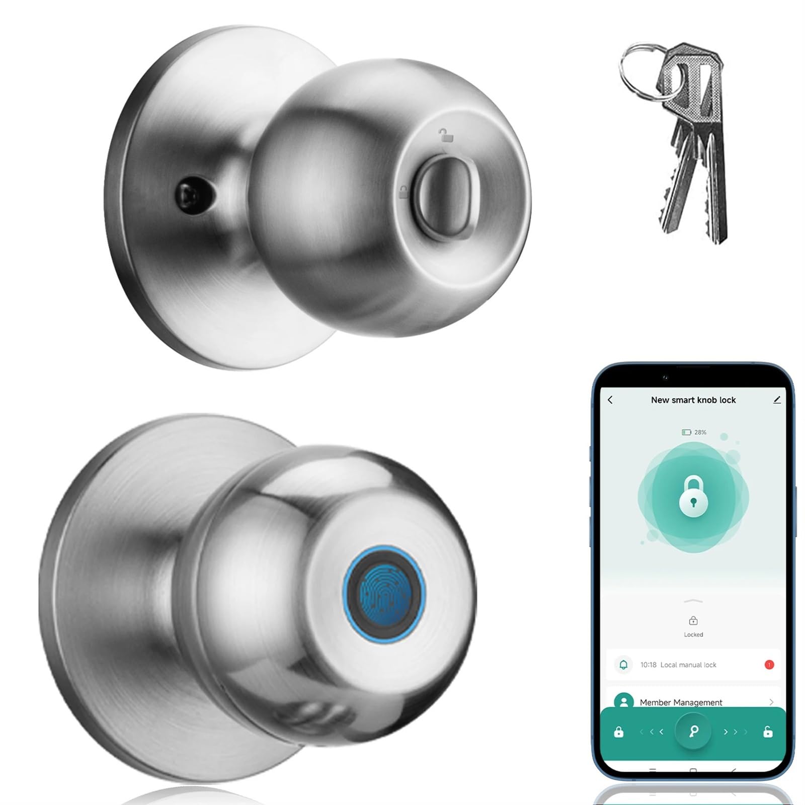 Serrure de porte à empreintes digitales pour sécuriser votre chambre et vestiaire