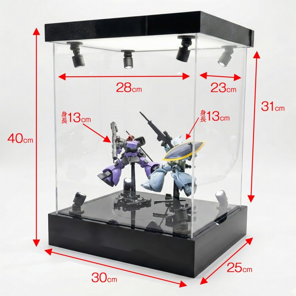 Amazon.co.jp: [リアドベント] フィギュアケース LEDライト搭載 回転