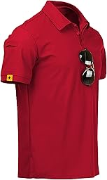 geeksport Men's Short-Sleeved Polo Shirt, Breathable, Golf Polo Shirt, Light Drying T-Shirt for Outdoor Sports Summer M-3XL