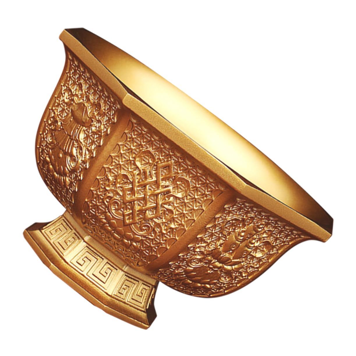 ULTECHNOVO Adornos de Cuenco Decorativo de Latón Hogar Artesanía de Mesa para Oficina Cuenco Riqueza de Decoración de Interior para Sala de Estar