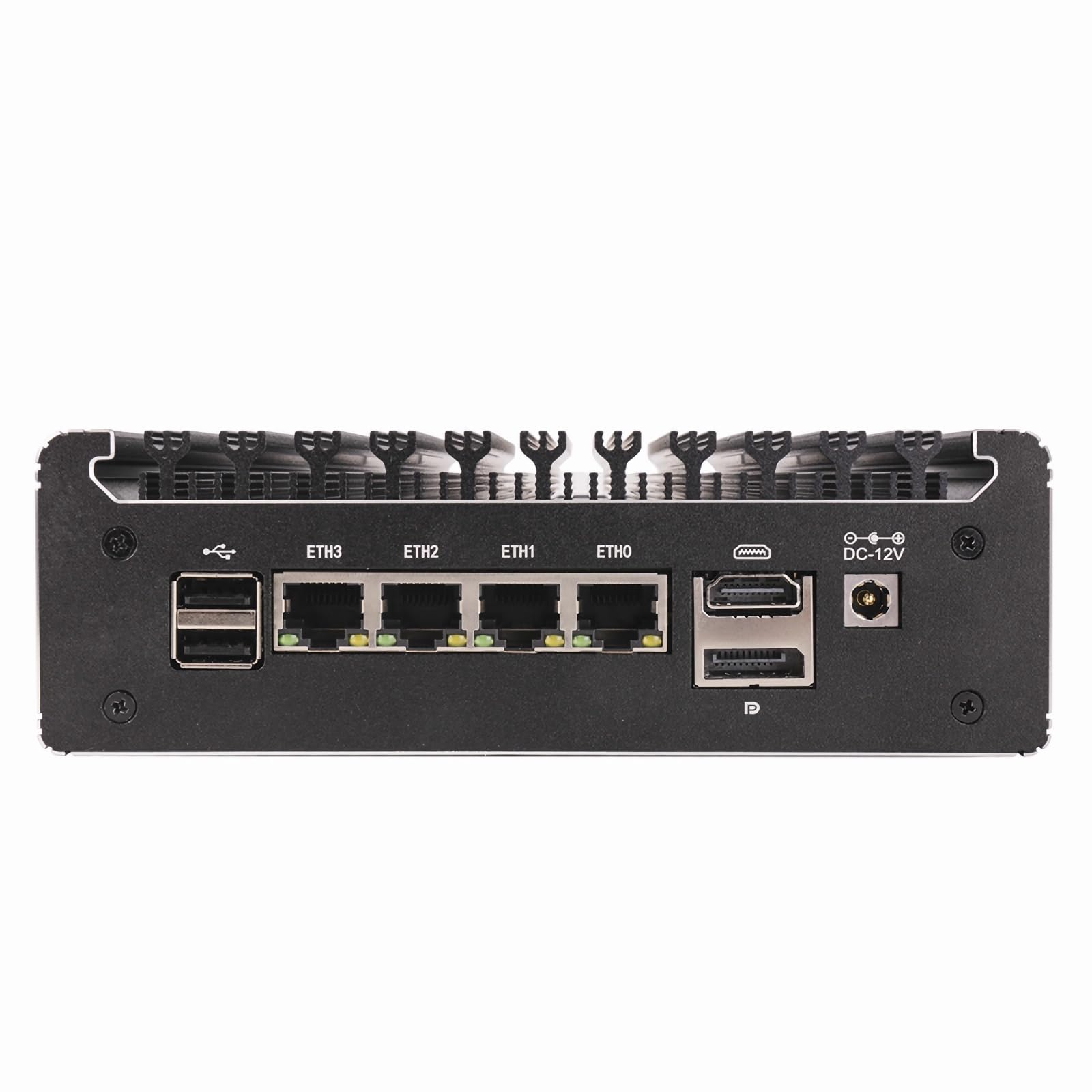 FakestarPC 4 LAN i226 2,5 G Firewall Mini – PC mit Pare – Feuer ohne Lüfter N150 (Upgrade N100, 4c / 4T, bis zu 3,6 GHz) Server ddr4 nvme Typ – C PF Sense opnsense AES – nein